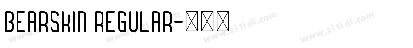 Bearskin Regular字体转换